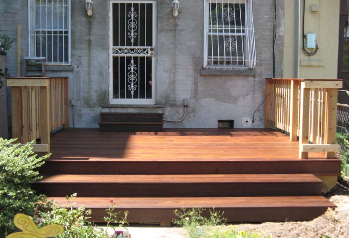 backyard ipe deck park slope brooklyn