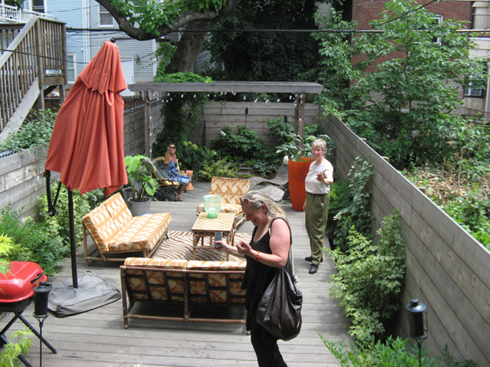 ipe deck cedar fence pergola, Clinton Hill Brooklyn